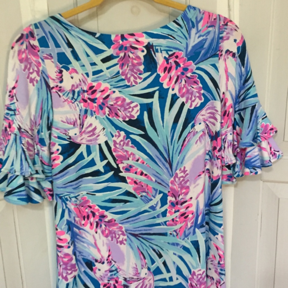 Lilly Pulitzer Blue and Pink Mini Dress - Picture 14 of 15